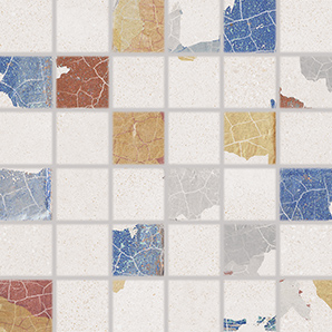 Betonico mozaika rektifikovaná 30x30 vícebarevná WDM05796